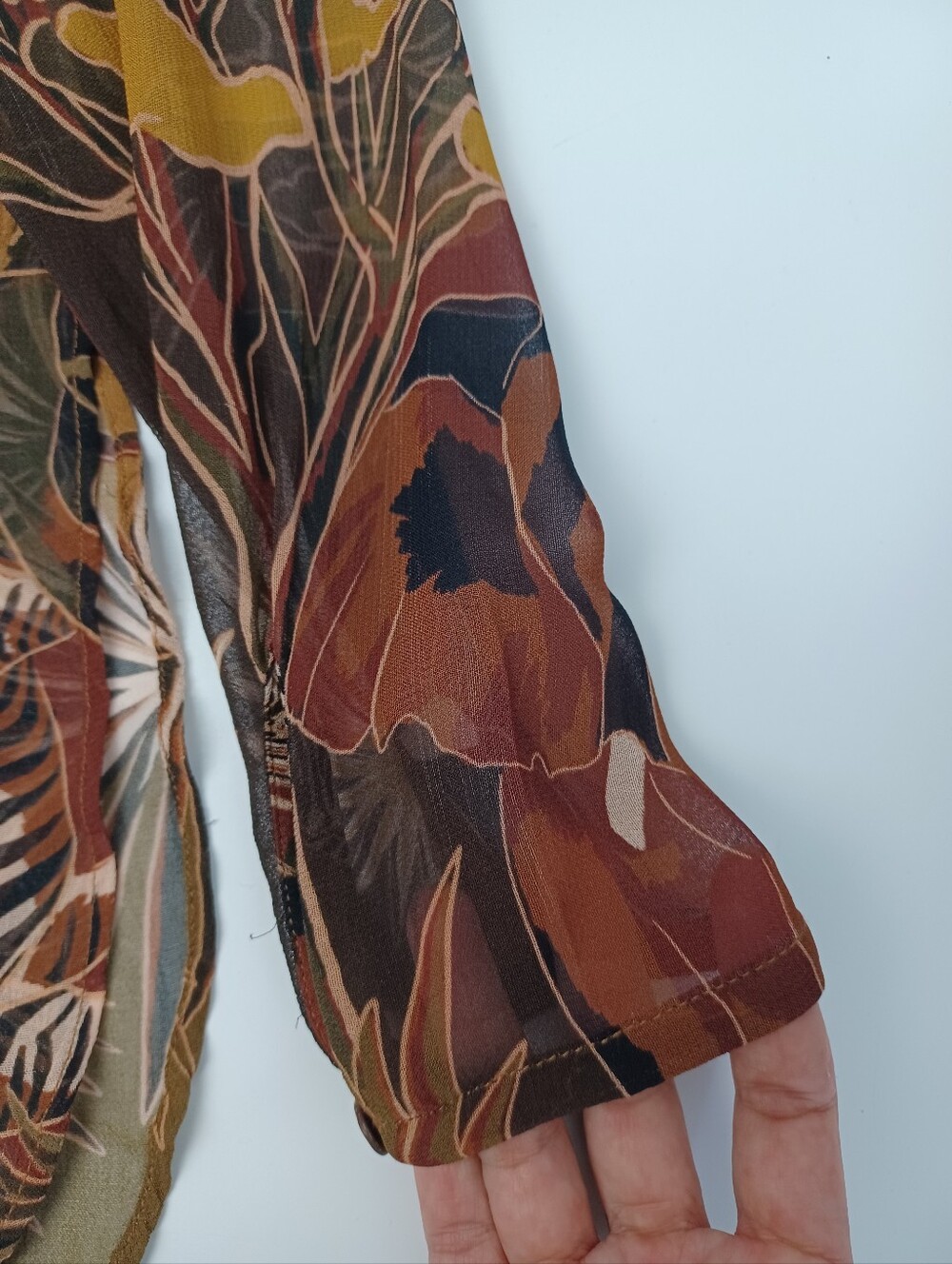Farm Rio Savana Dream Maxi Dress Size XS Women Long Sleeve Viscose V Neck Boho - Picture 9 of 16
